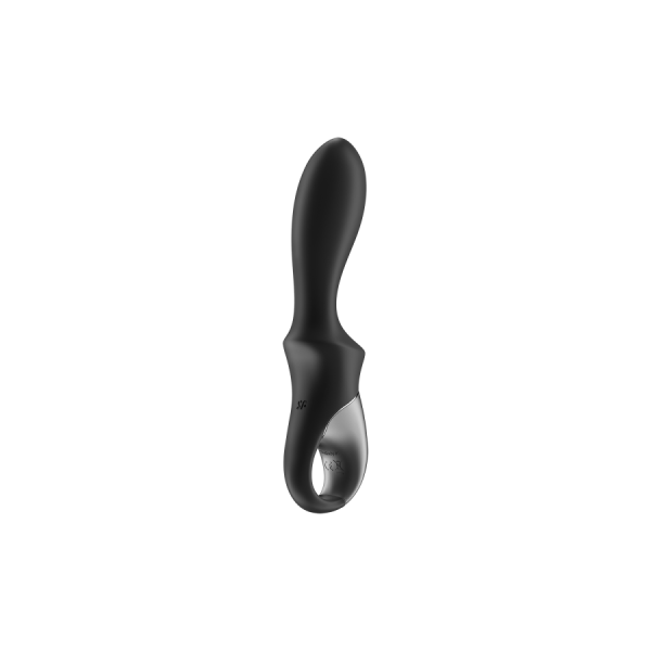 Vibromasseur noir USB, chauffant et connecté Heat Climax Satisfyer 